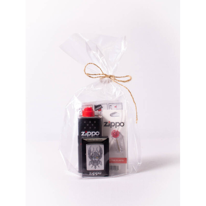 Набор из зажигалки 29871 Zippo c топливом 125 мл и кремнями