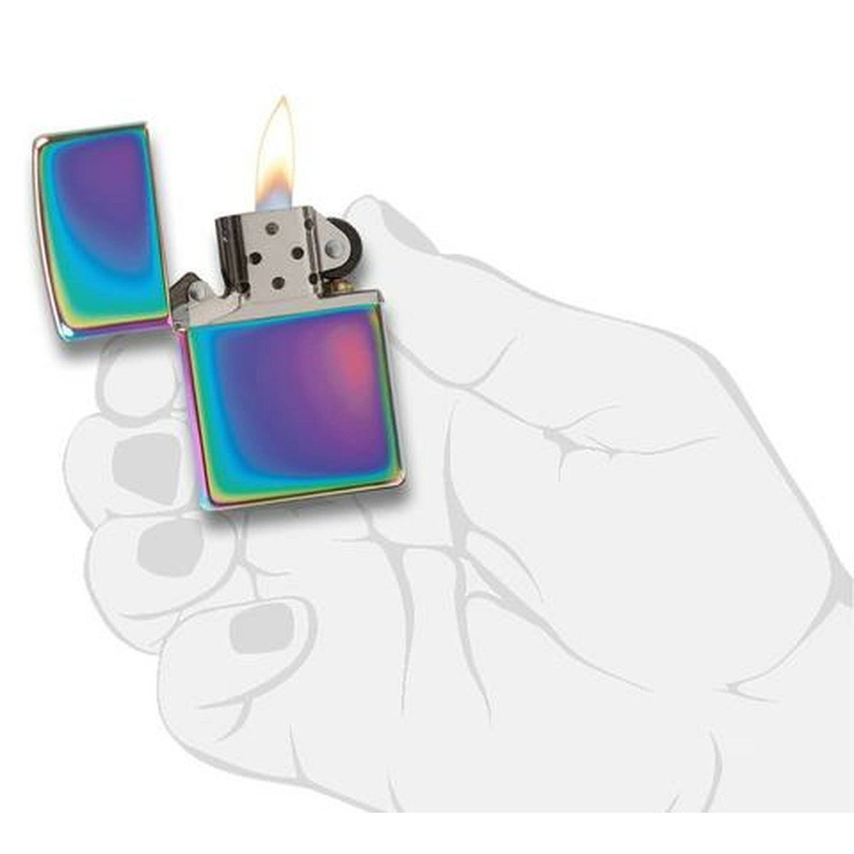 Зажигалка Zippo 151 Classic Spectrum + топливо и кремни в подарочной коробке 4
