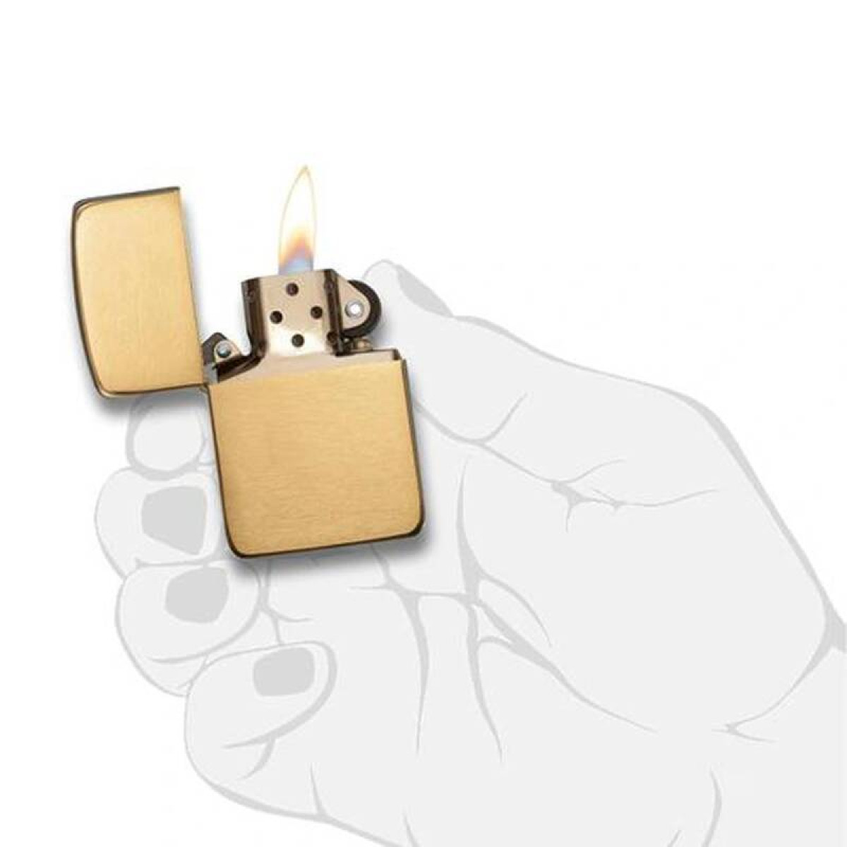 Зажигалка Zippo 1941 Replica 1941B + оригинальное топливо 125 мл 7
