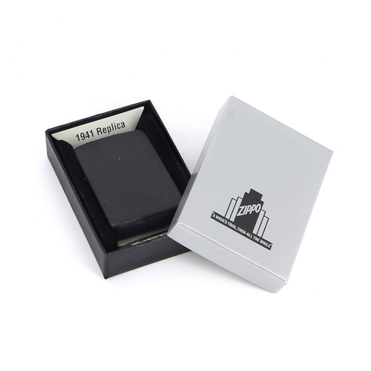 Зажигалка ZIPPO 1941 Replica Black Crackle черный 3