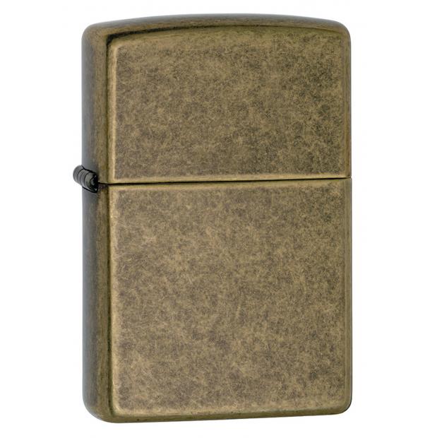 Зажигалка Zippo 201FB Anitque Brass + топливо и кремни в подарочной коробке 201FB-n