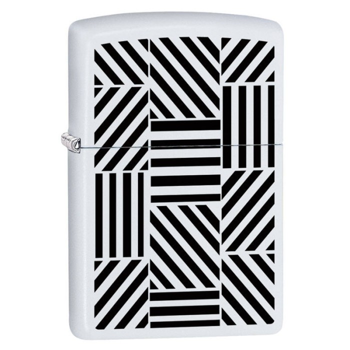 Зажигалка ZIPPO 214 Abstract White Matte