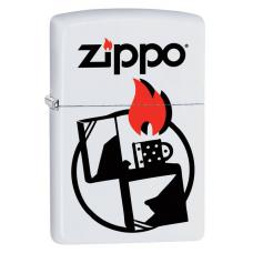Зажигалка ZIPPO 214 ZIPPO White Matte 29194
