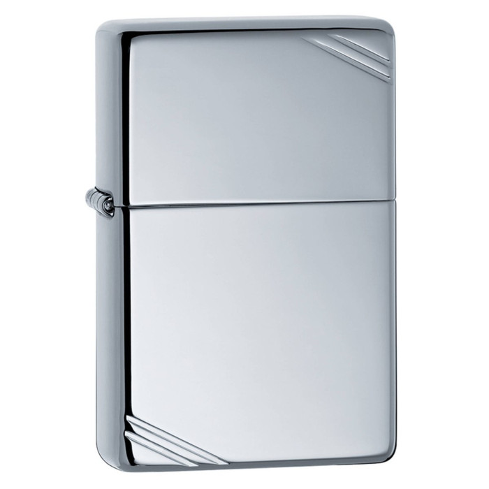 Зажигалка Zippo 260 High Polish Chrome + топливо и кремни в подарочной коробке