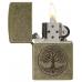 Зажигалка Zippo 29149 Classic Antique Brass + топливо и кремни в подарочной коробке 29149-1-n