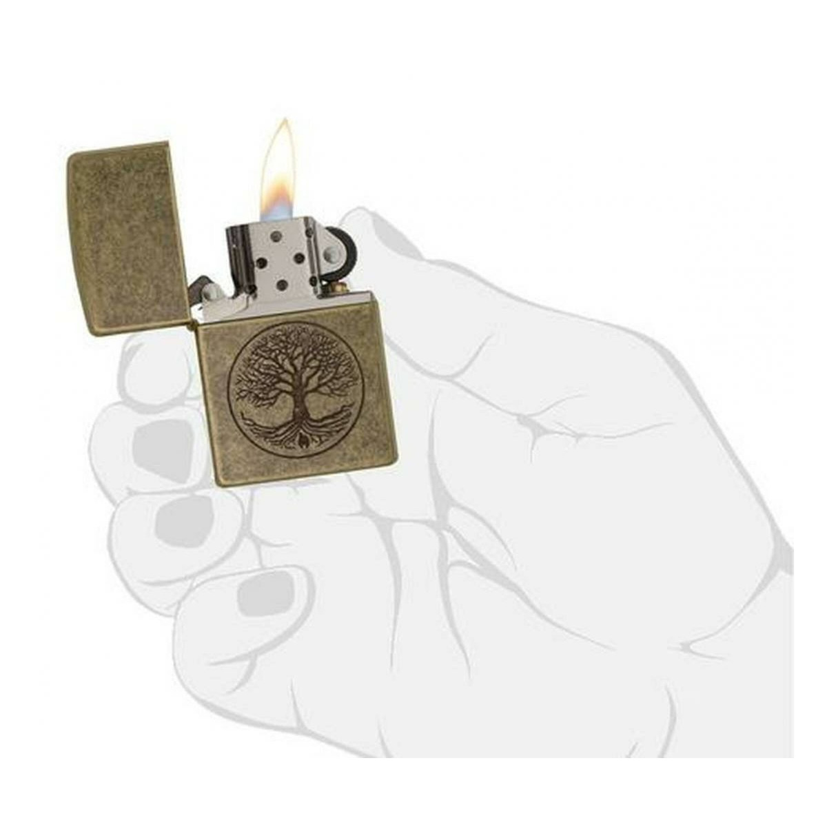 Зажигалка Zippo 29149-n + топливо и кремни в подарочной коробке 29149-n 4