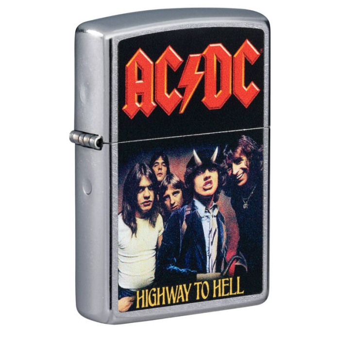 Зажигалка ZIPPO AC DC Street Chrome 49235
