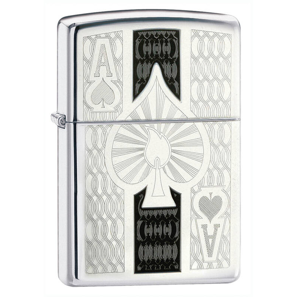 Зажигалка ZIPPO Ace High Polish Chrome 1