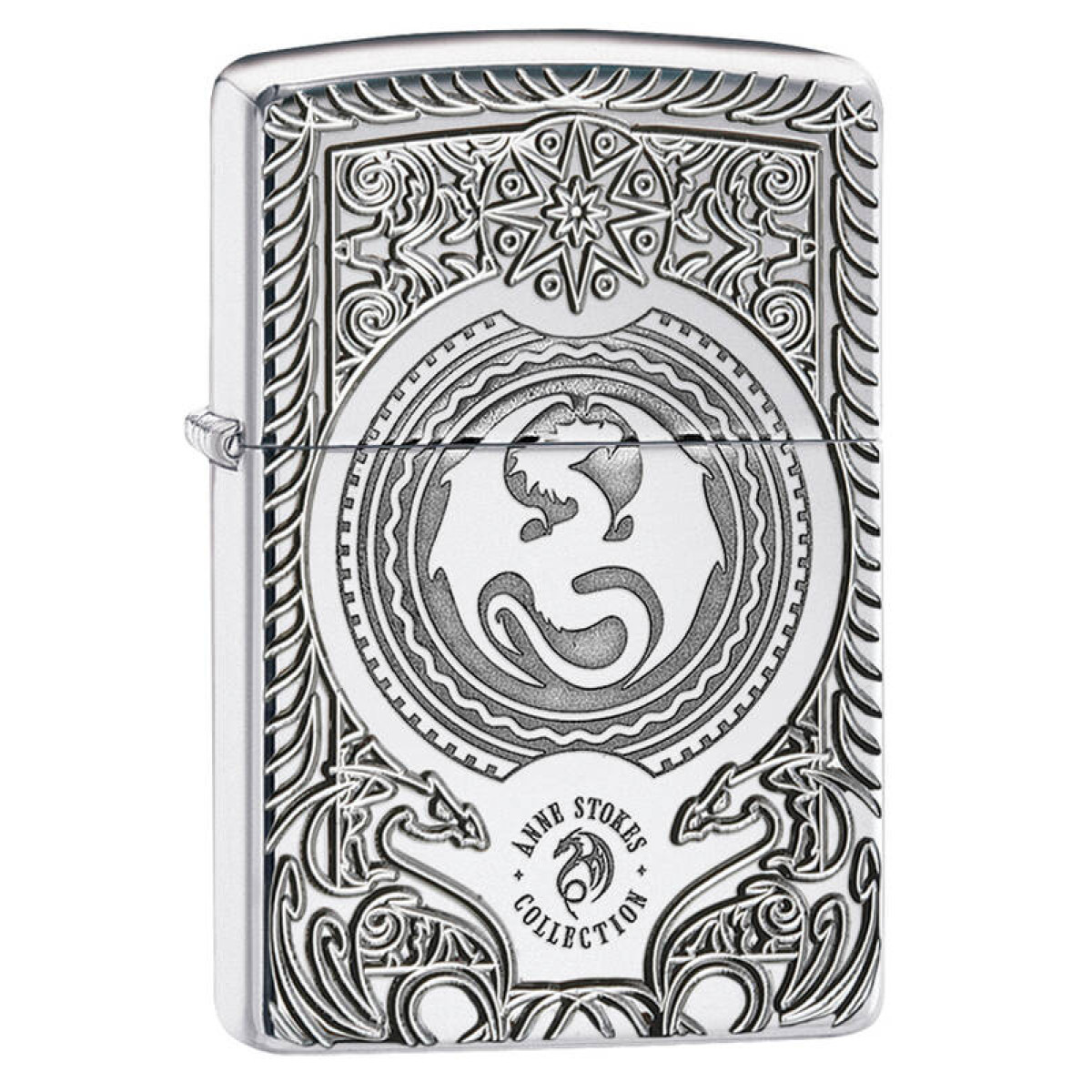 Зажигалка ZIPPO Anne Stokes High Polish Chrome 1