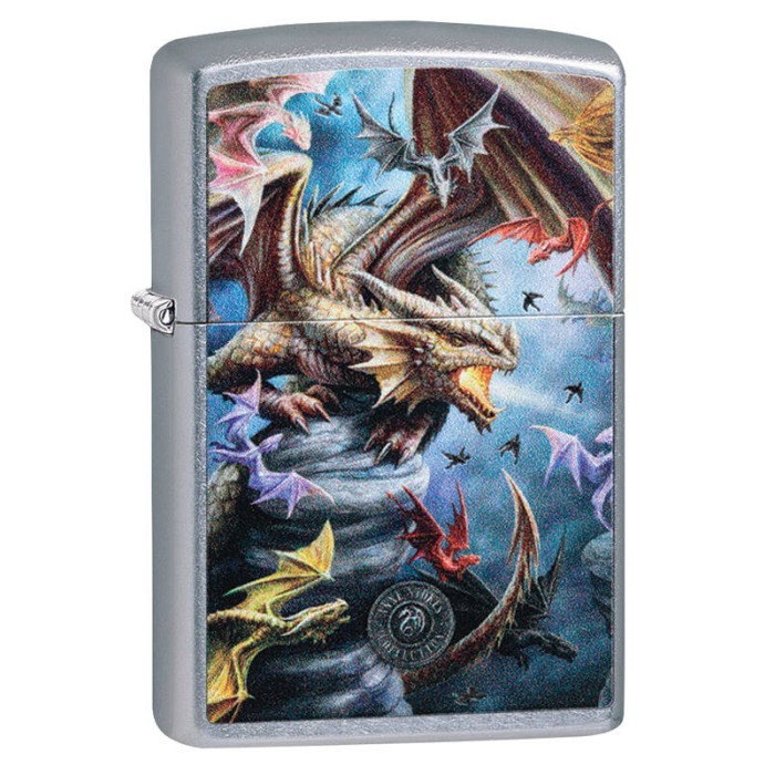 Зажигалка ZIPPO Anne Stokes Street Chrome 49104