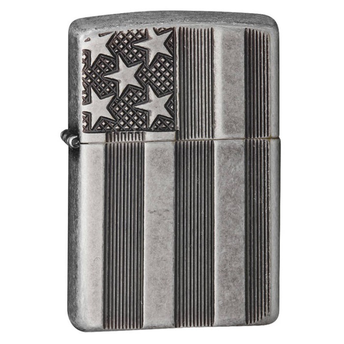 Зажигалка ZIPPO Armor Antique Silver Plate