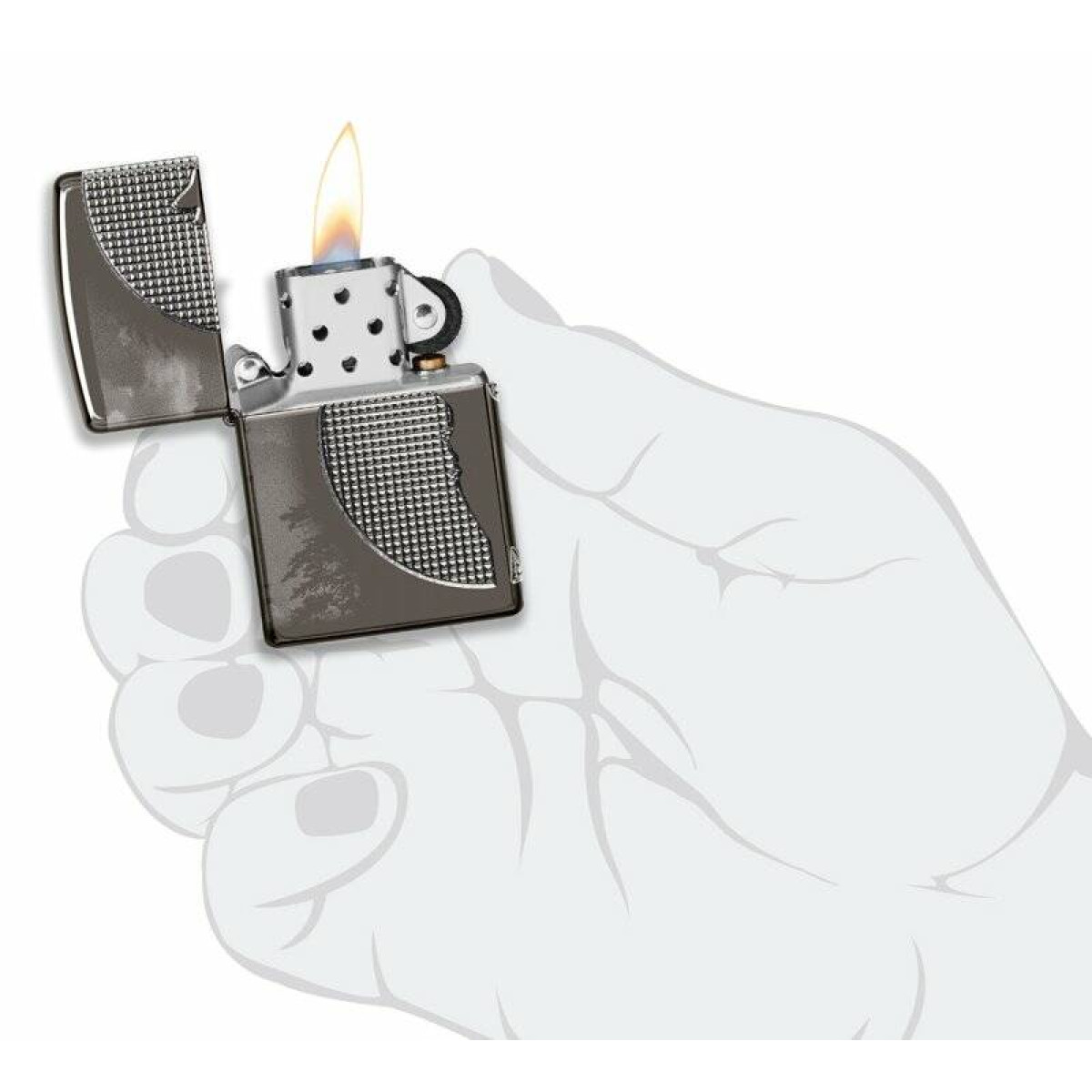 Зажигалка ZIPPO Armor High Polish Black Ice 49353 7