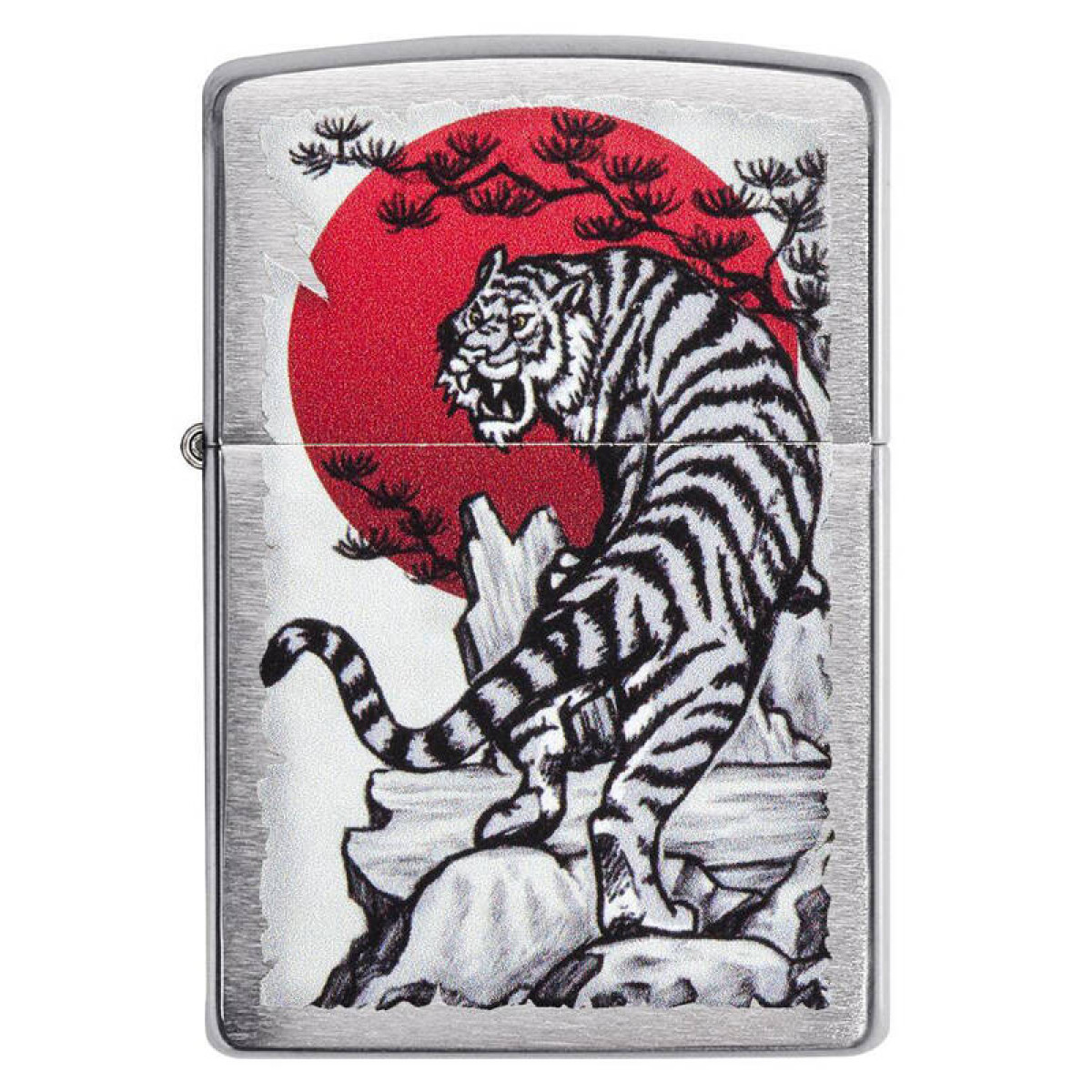 Зажигалка ZIPPO Asian Tiger Brushed Chrome 4