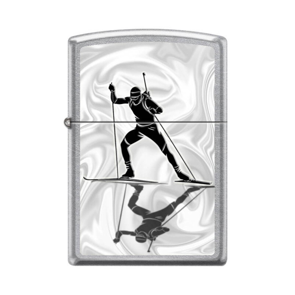 Зажигалка ZIPPO Биатлонист Street Chrome 1