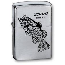 Зажигалка ZIPPO Black Bass Brushed Chrome 