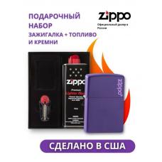 Зажигалка ZIPPO Classic 237ZL в подарочной упаковке + топливо и кремни