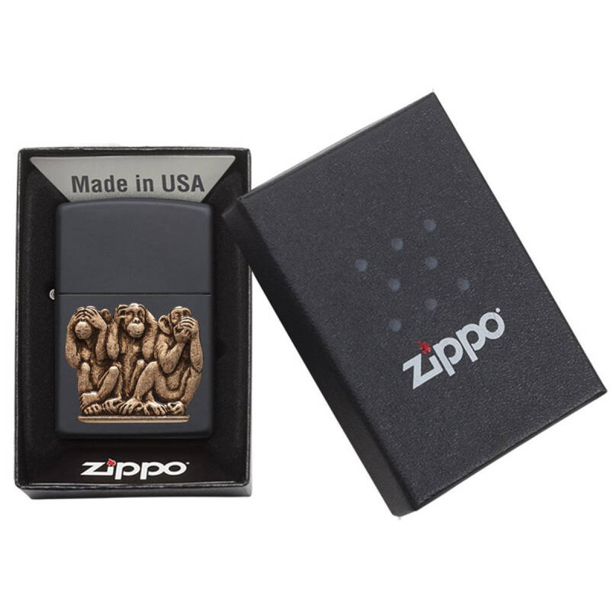 Зажигалка ZIPPO Classic Black Matte 29409 4