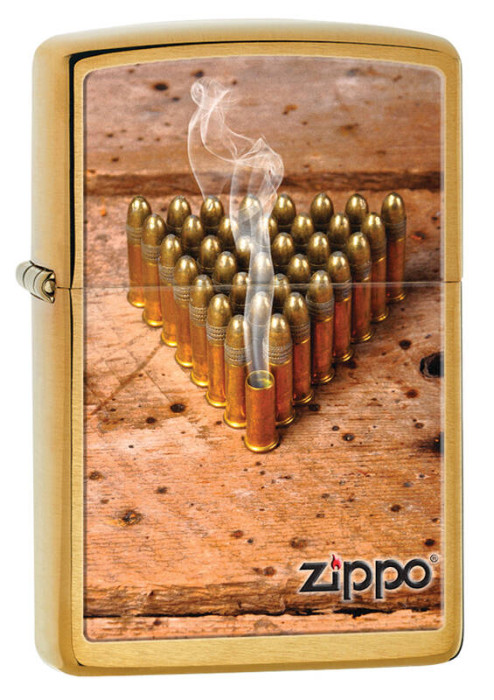 Зажигалка ZIPPO Classic Brushed Brass 28674