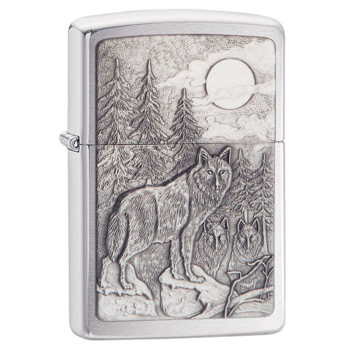 Зажигалка ZIPPO Classic Brushed Chrome 20855