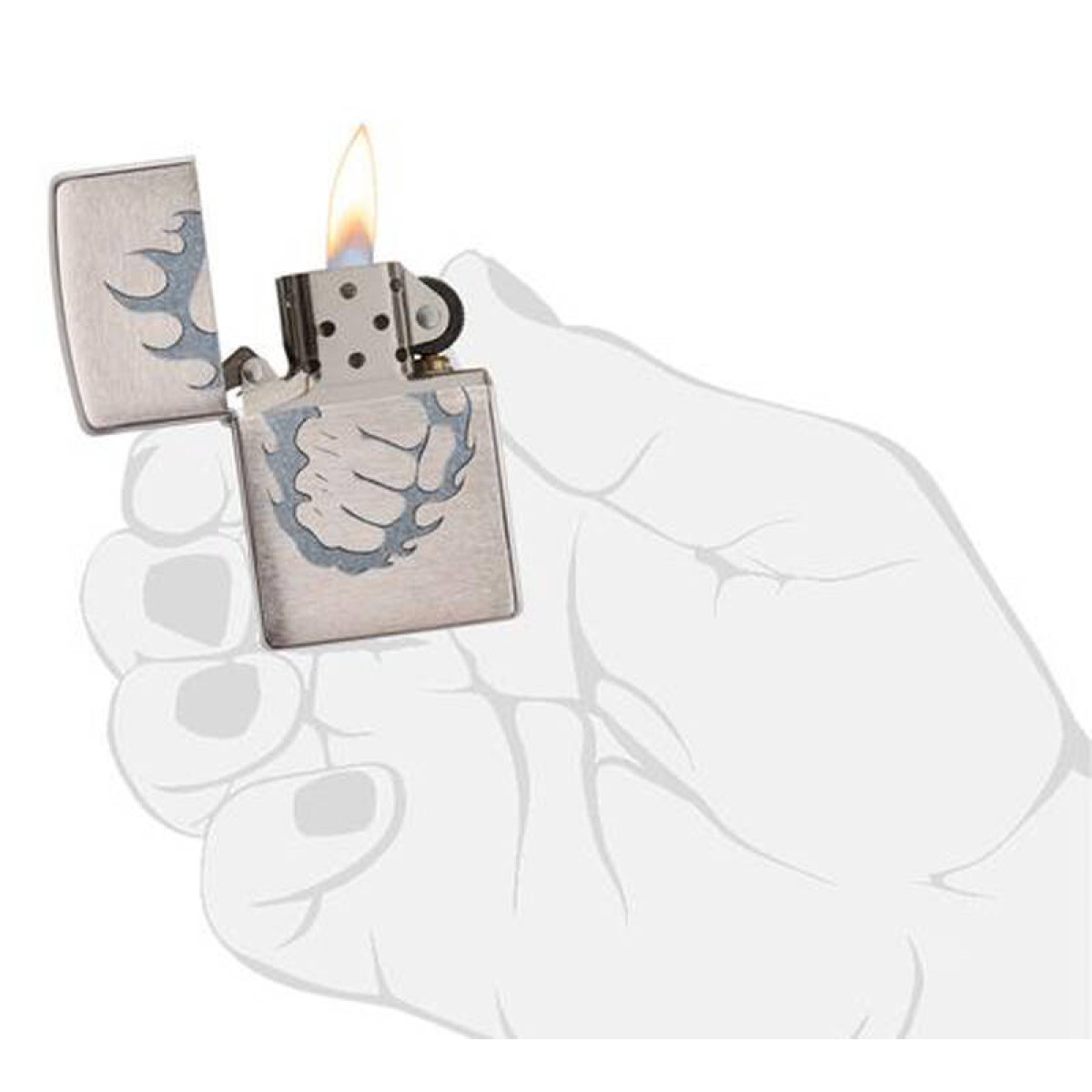 Зажигалка ZIPPO Classic Brushed Chrome 29428 4
