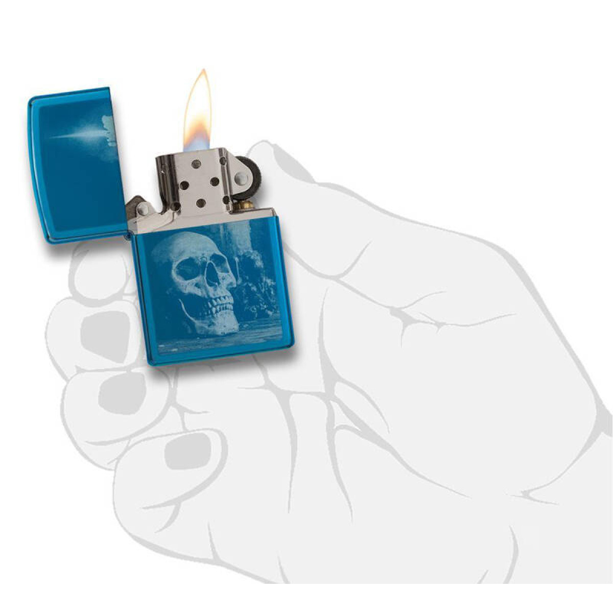 Зажигалка ZIPPO Classic High Polish Blue 4