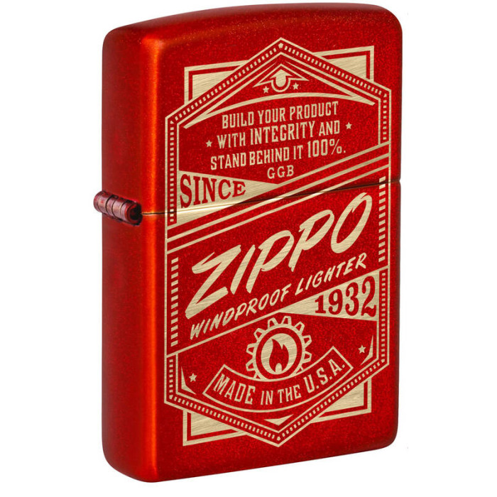 Зажигалка ZIPPO Classic Metallic Red 48620