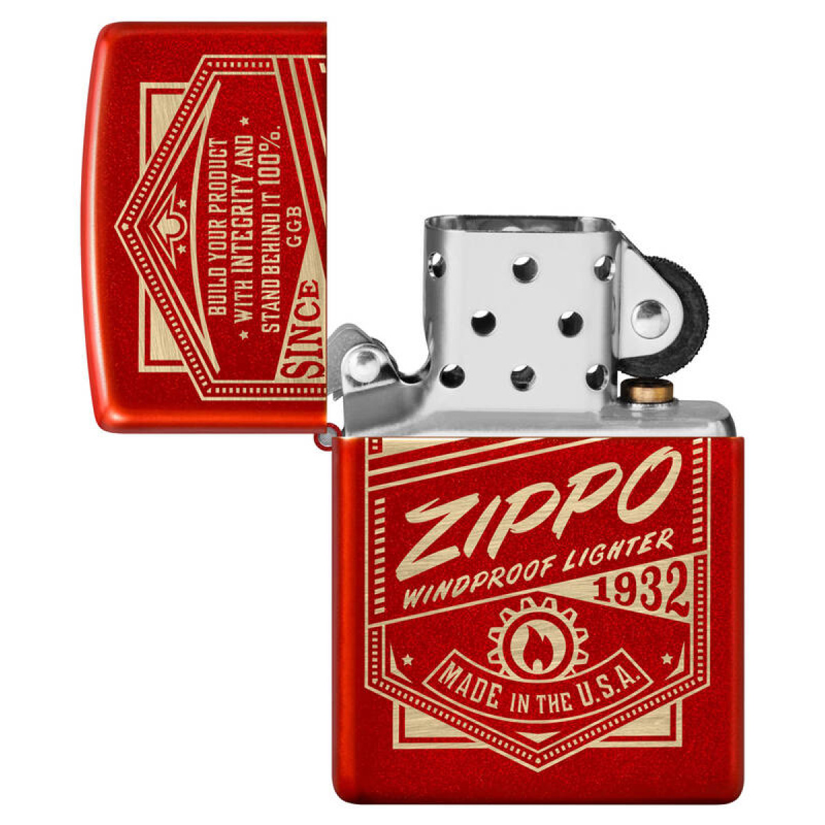 Зажигалка ZIPPO Classic Metallic Red 48620 4