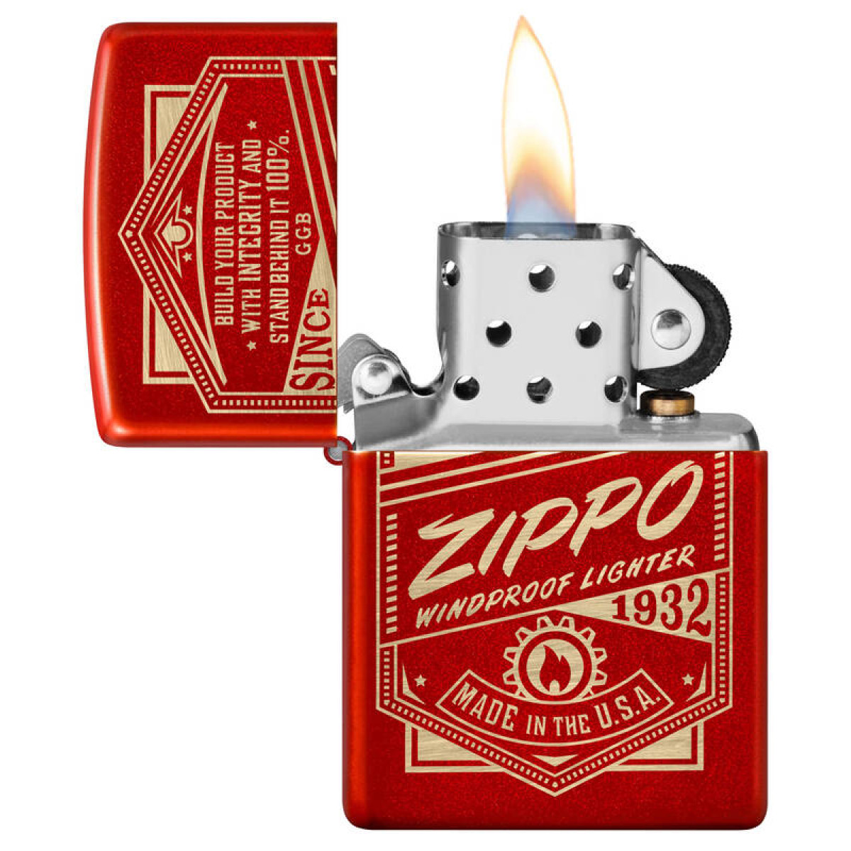 Зажигалка ZIPPO Classic Metallic Red 48620 5