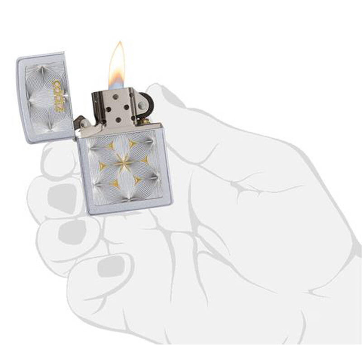 Зажигалка ZIPPO Classic Satin Chrome 4