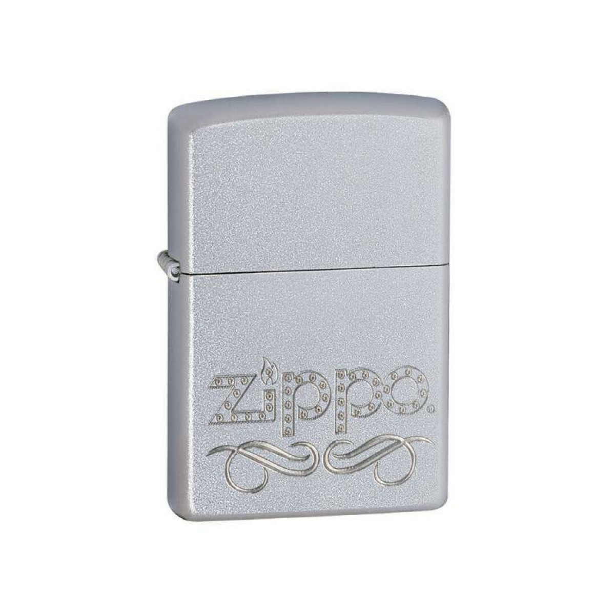Зажигалка ZIPPO Classic Satin Chrome 24335 в подарочной упаковке + топливо и кремни 24335-n 5