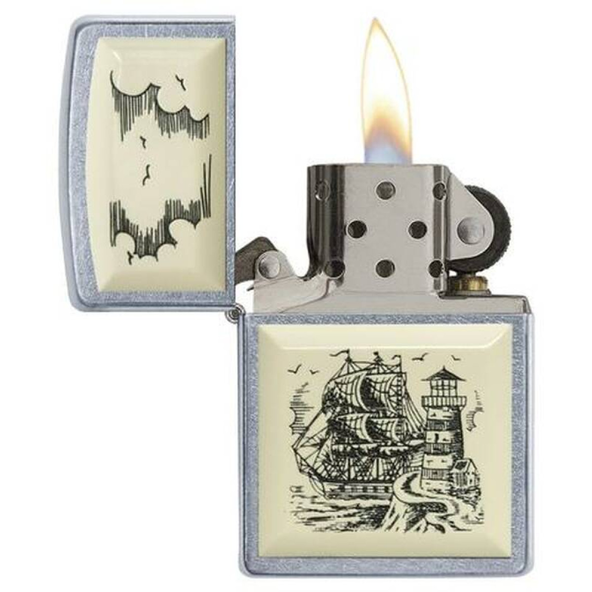 Зажигалка ZIPPO Classic Street Chrome 3