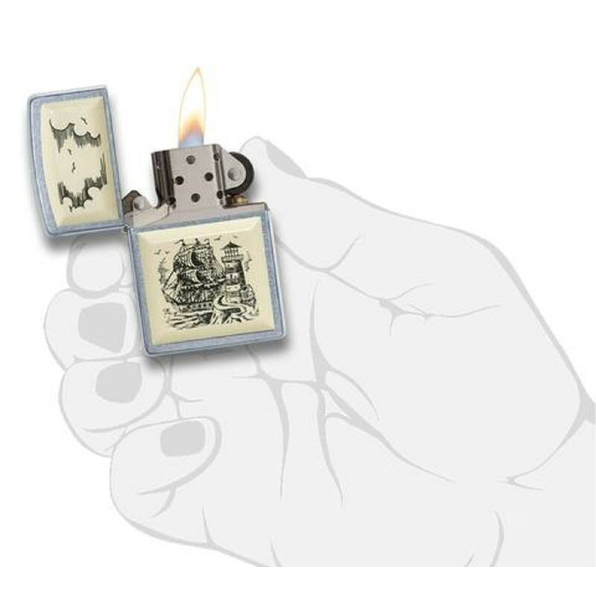 Зажигалка ZIPPO Classic Street Chrome 5