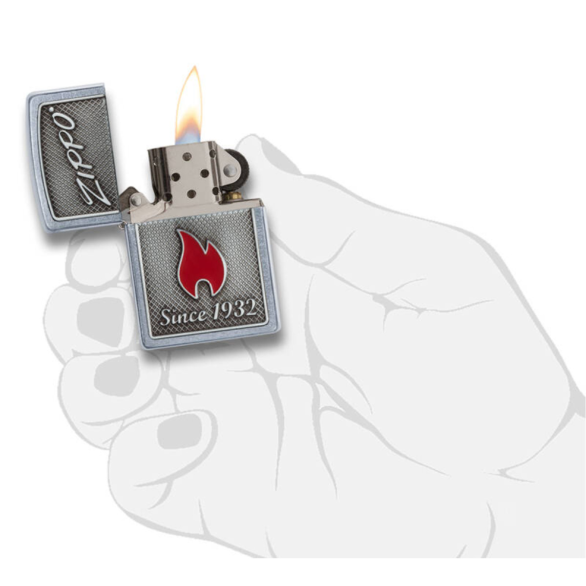 Зажигалка ZIPPO Classic Street Chrome 5