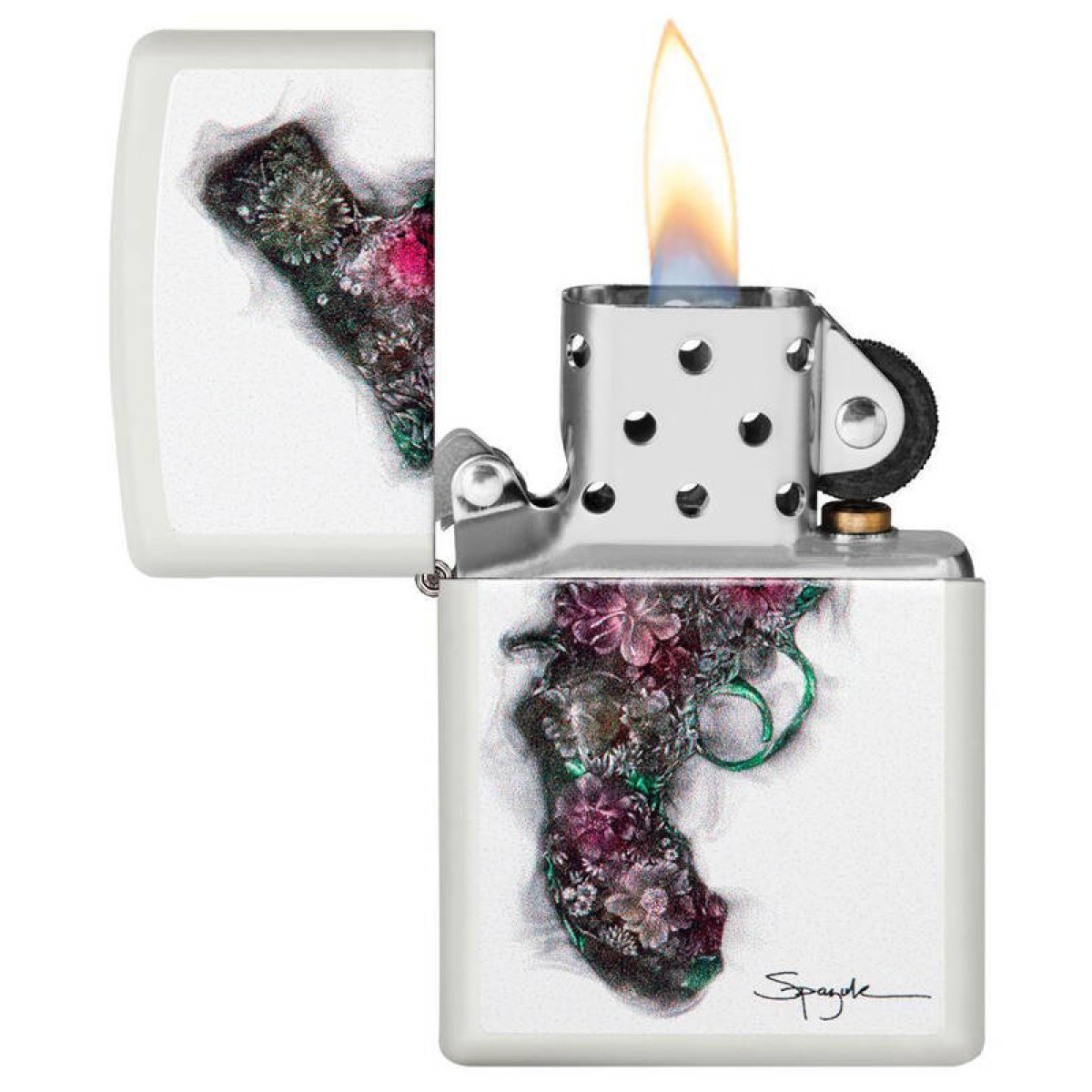 Зажигалка ZIPPO Spazuk White Matte 5