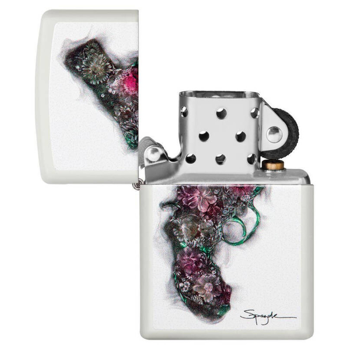 Зажигалка ZIPPO Spazuk White Matte 4