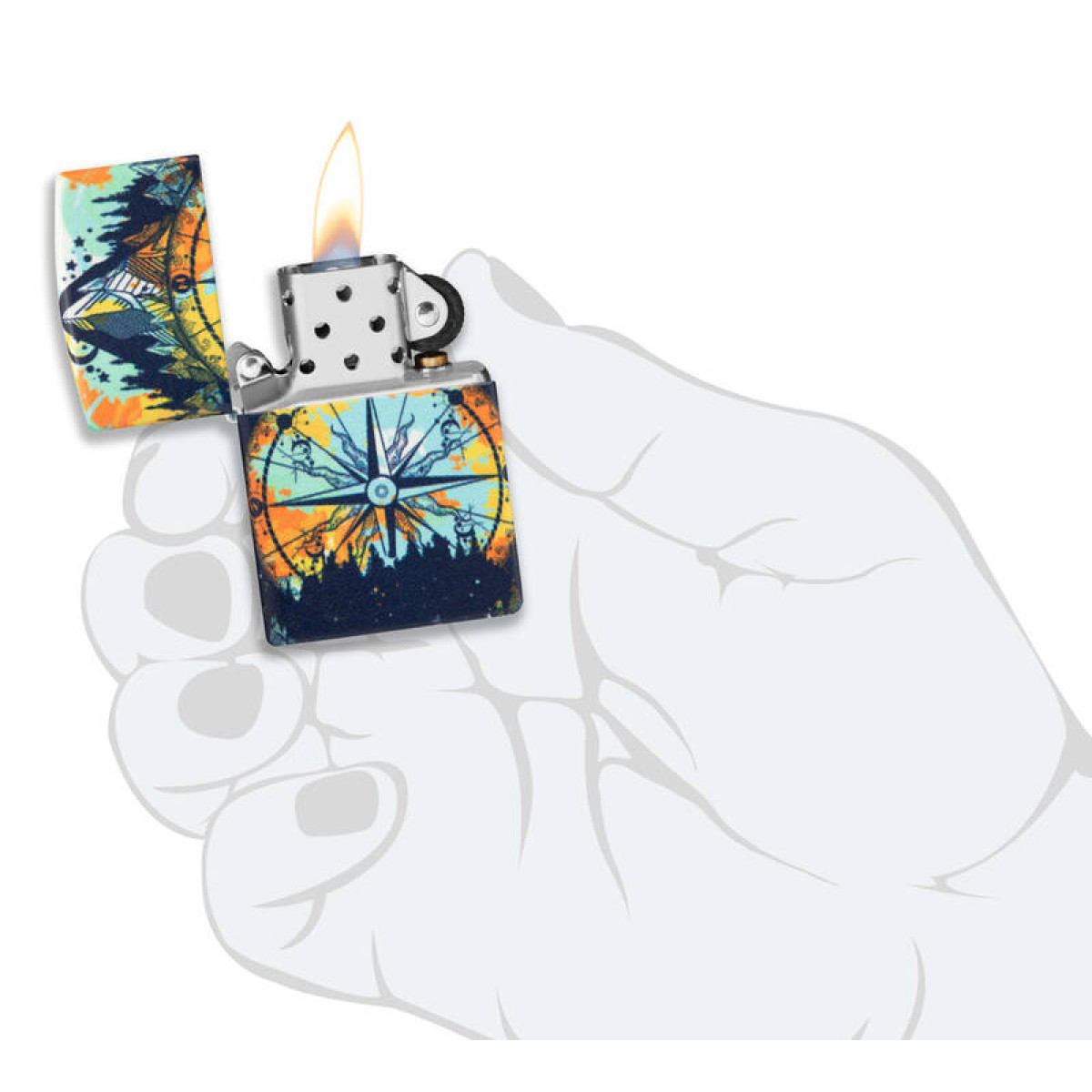 Зажигалка ZIPPO Compass Design 49805 7