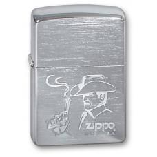Зажигалка ZIPPO Cowboy Brushed Chrome 