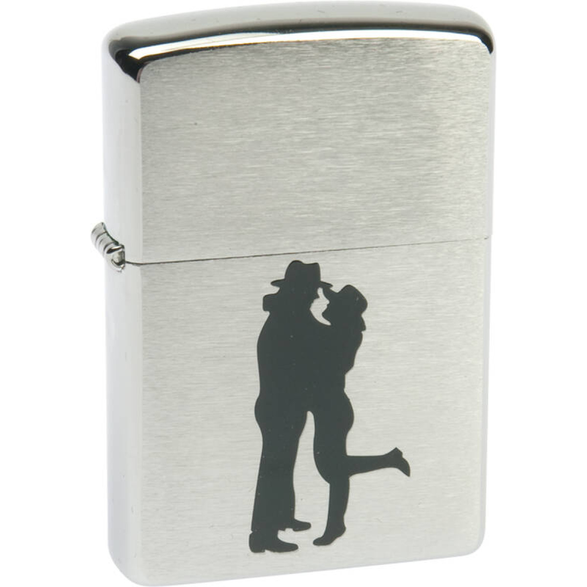 Зажигалка ZIPPO Cowboy Couple Brushed Chrome 1