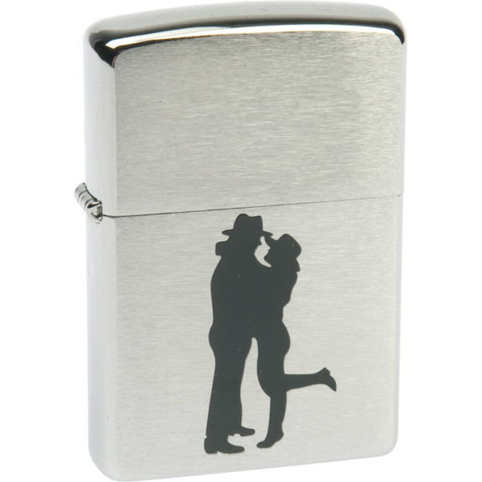 Зажигалка ZIPPO Cowboy Couple Brushed Chrome