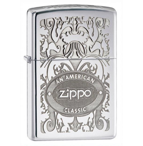 Зажигалка ZIPPO Crown Stamp High Polish Chrome  24751