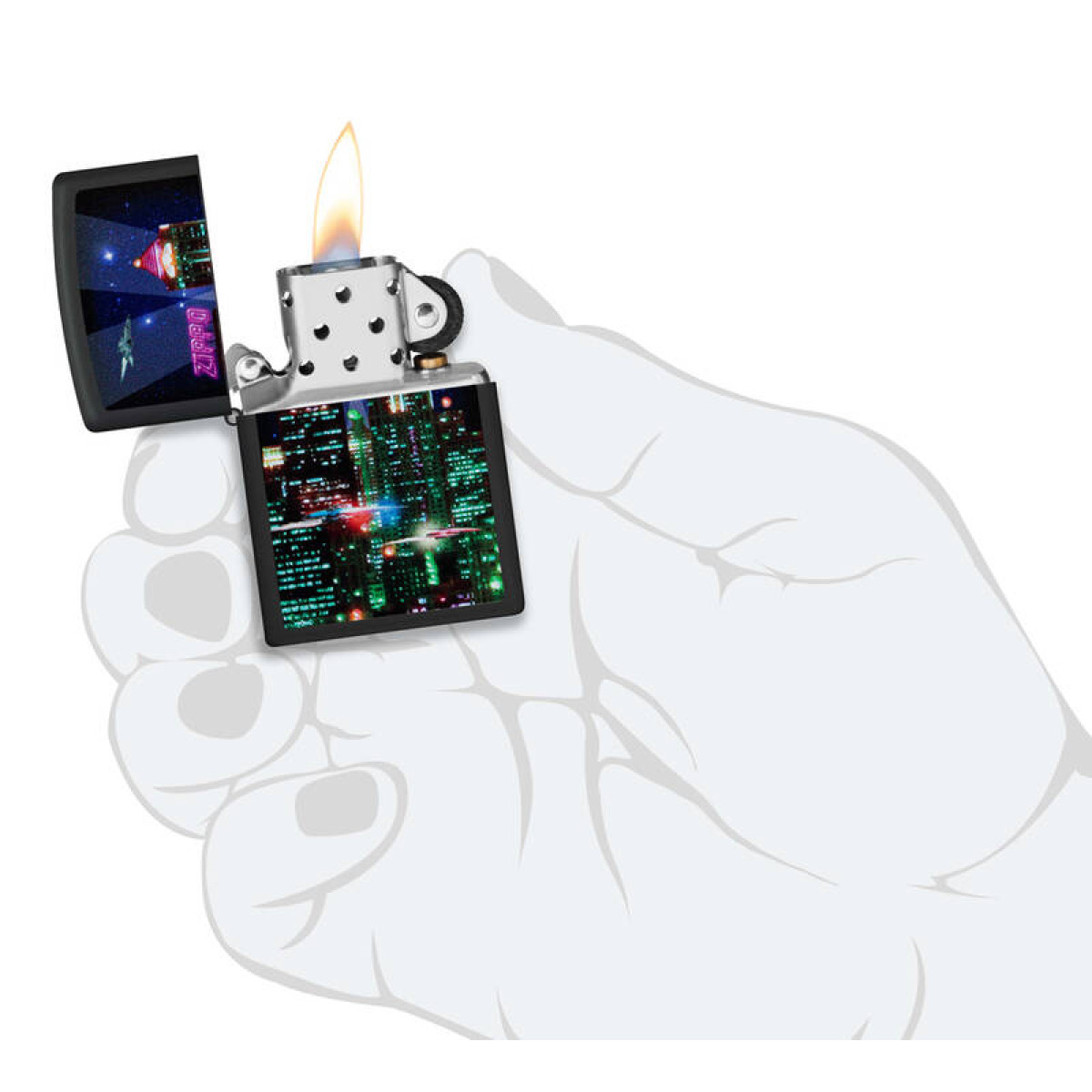 Зажигалка ZIPPO Cyber City 48506 2