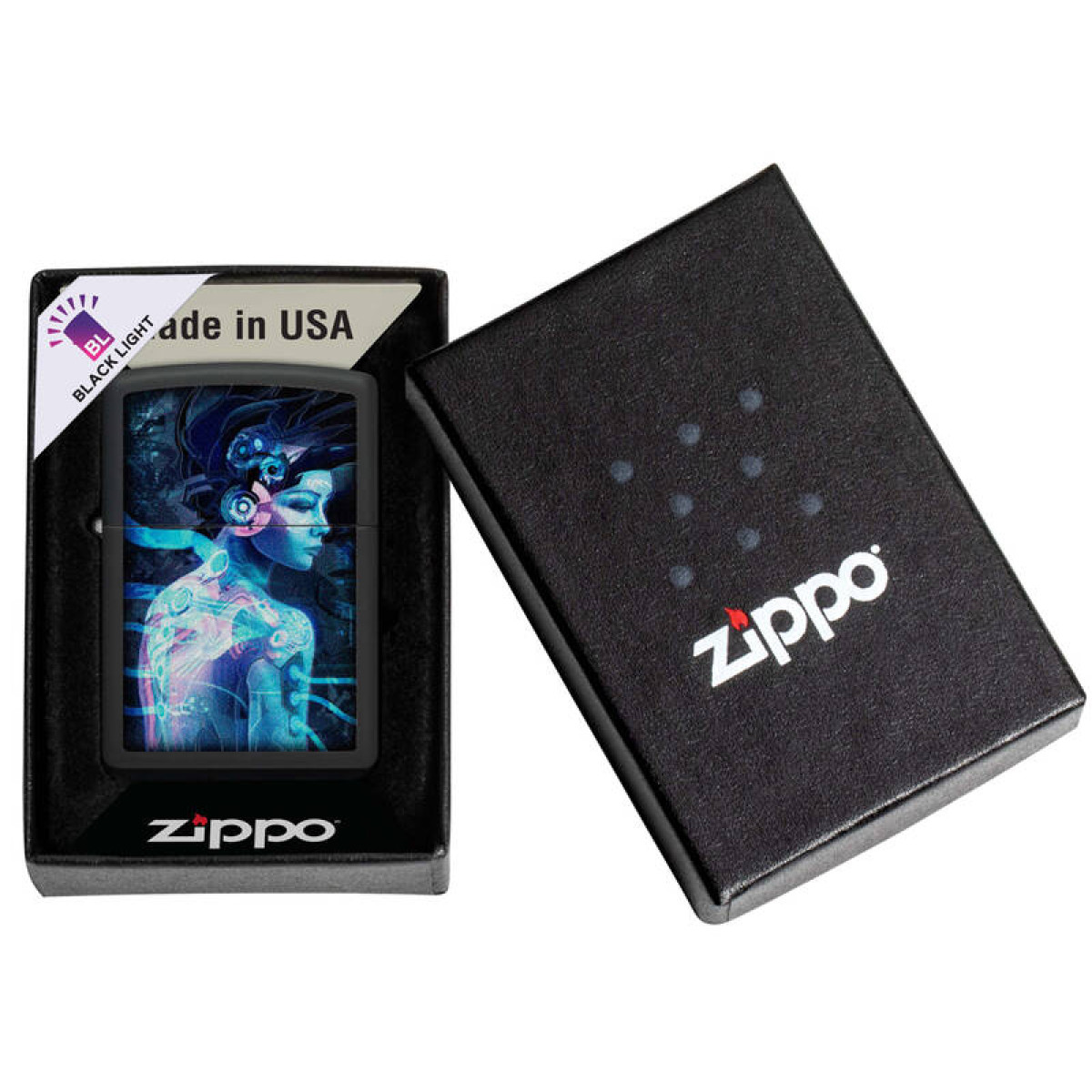 Зажигалка ZIPPO Cyborg Woman 48517 3