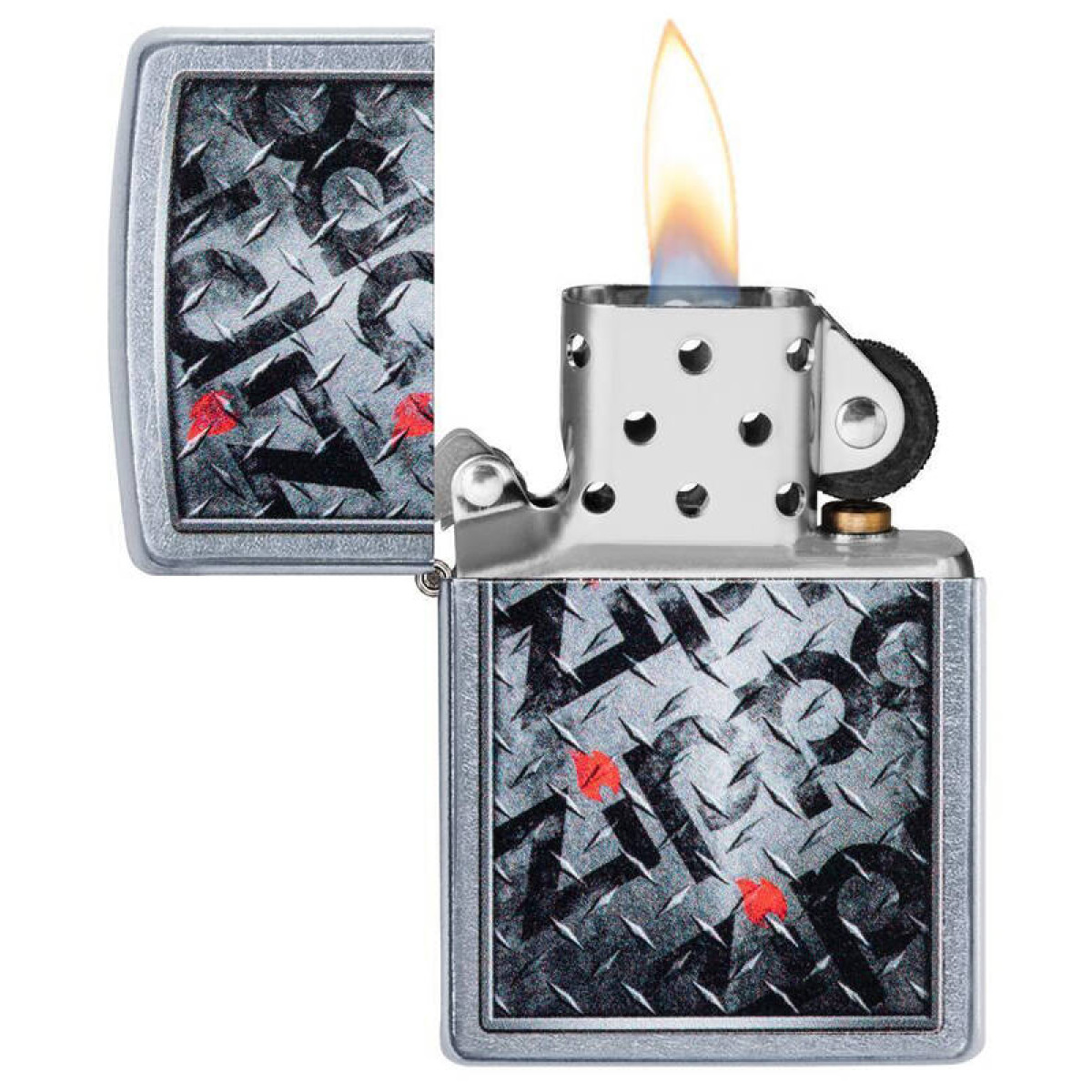 Зажигалка ZIPPO Diamond Street Chrome 5