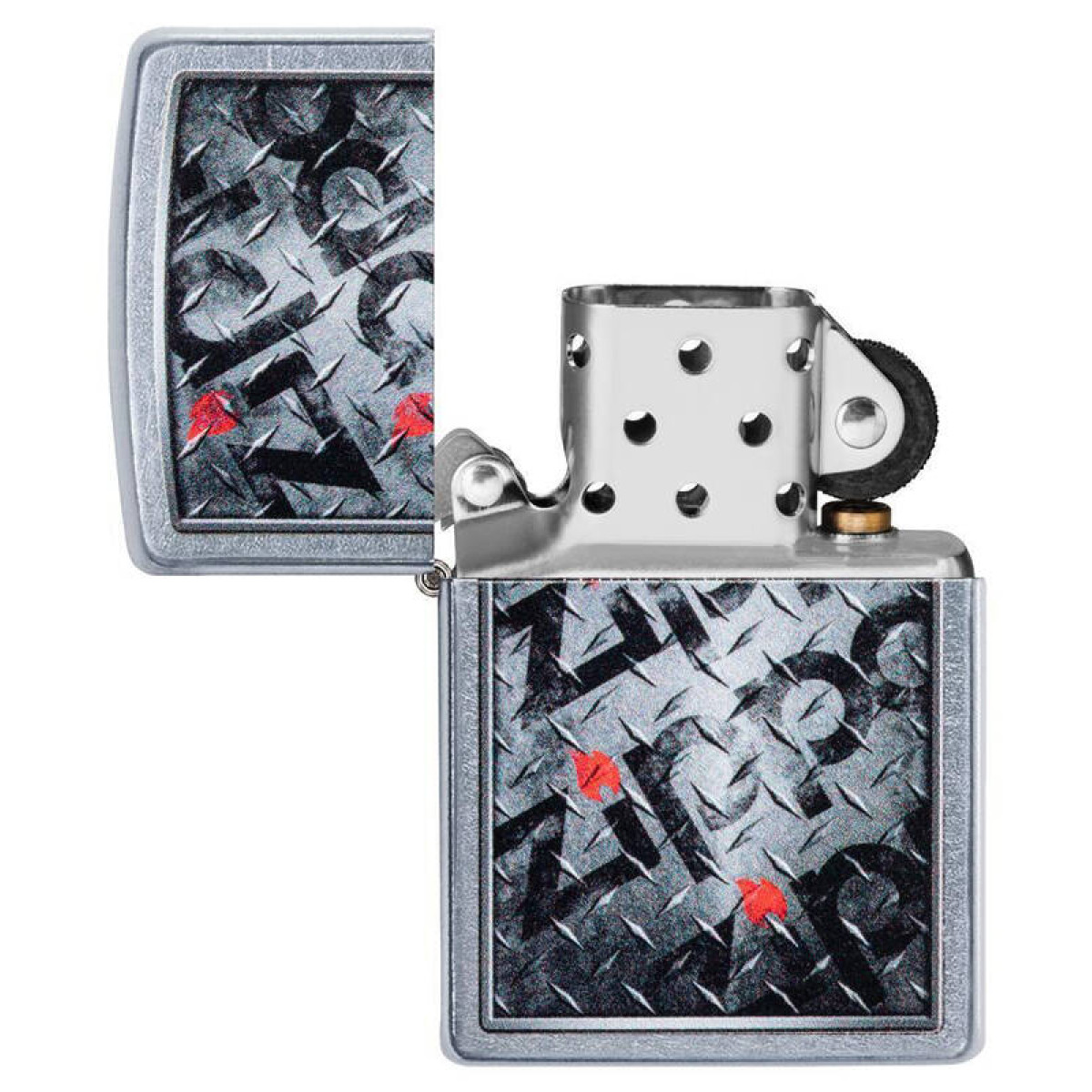 Зажигалка ZIPPO Diamond Street Chrome 3