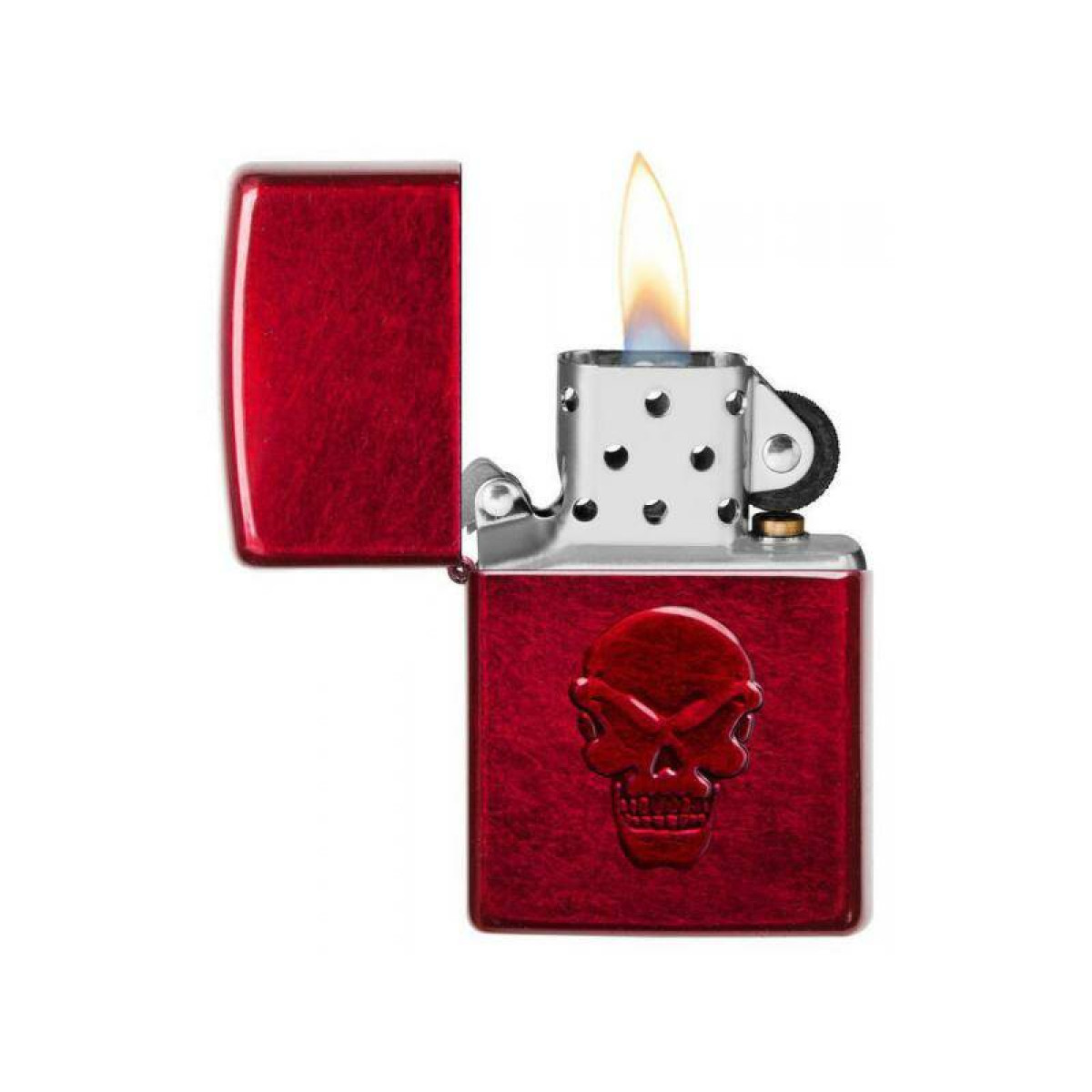 Зажигалка ZIPPO Doom Candy Apple Red 21186 в подарочной упаковке + топливо и кремни 4