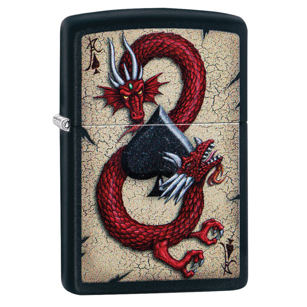 Зажигалка ZIPPO Dragon Ace Black Matte 1