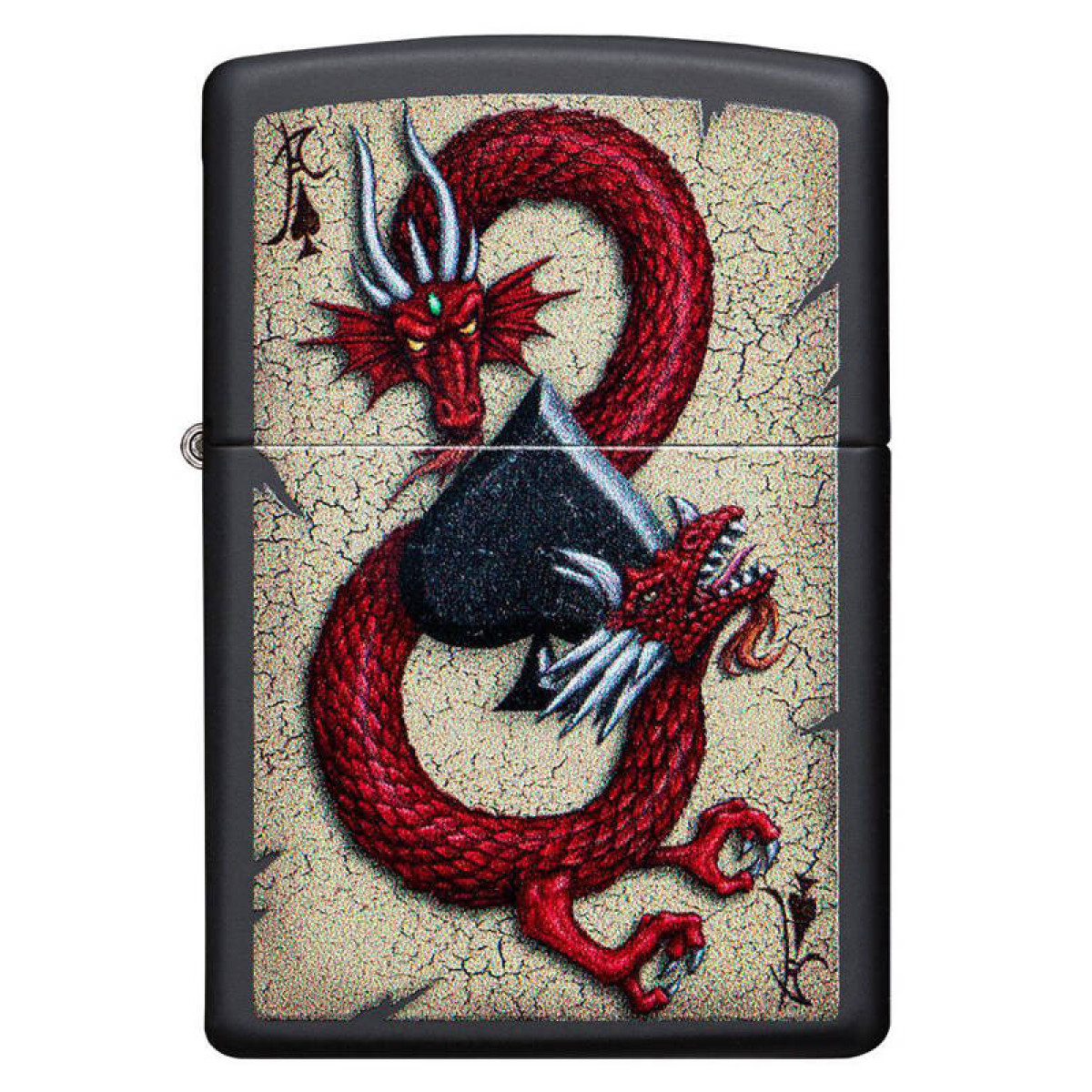 Зажигалка ZIPPO Dragon Ace Black Matte 4