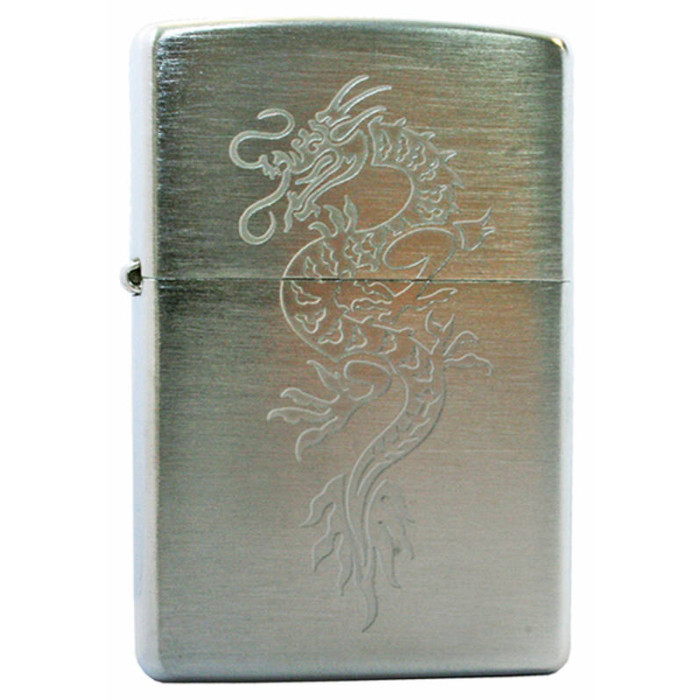 Зажигалка ZIPPO Dragon Brushed Chrome