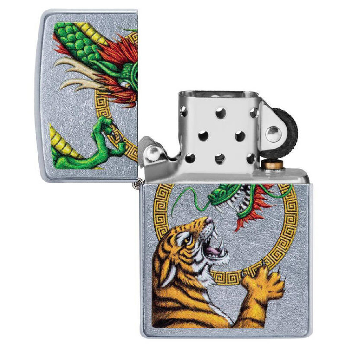 Зажигалка ZIPPO Dragon Design Street Chrome 3