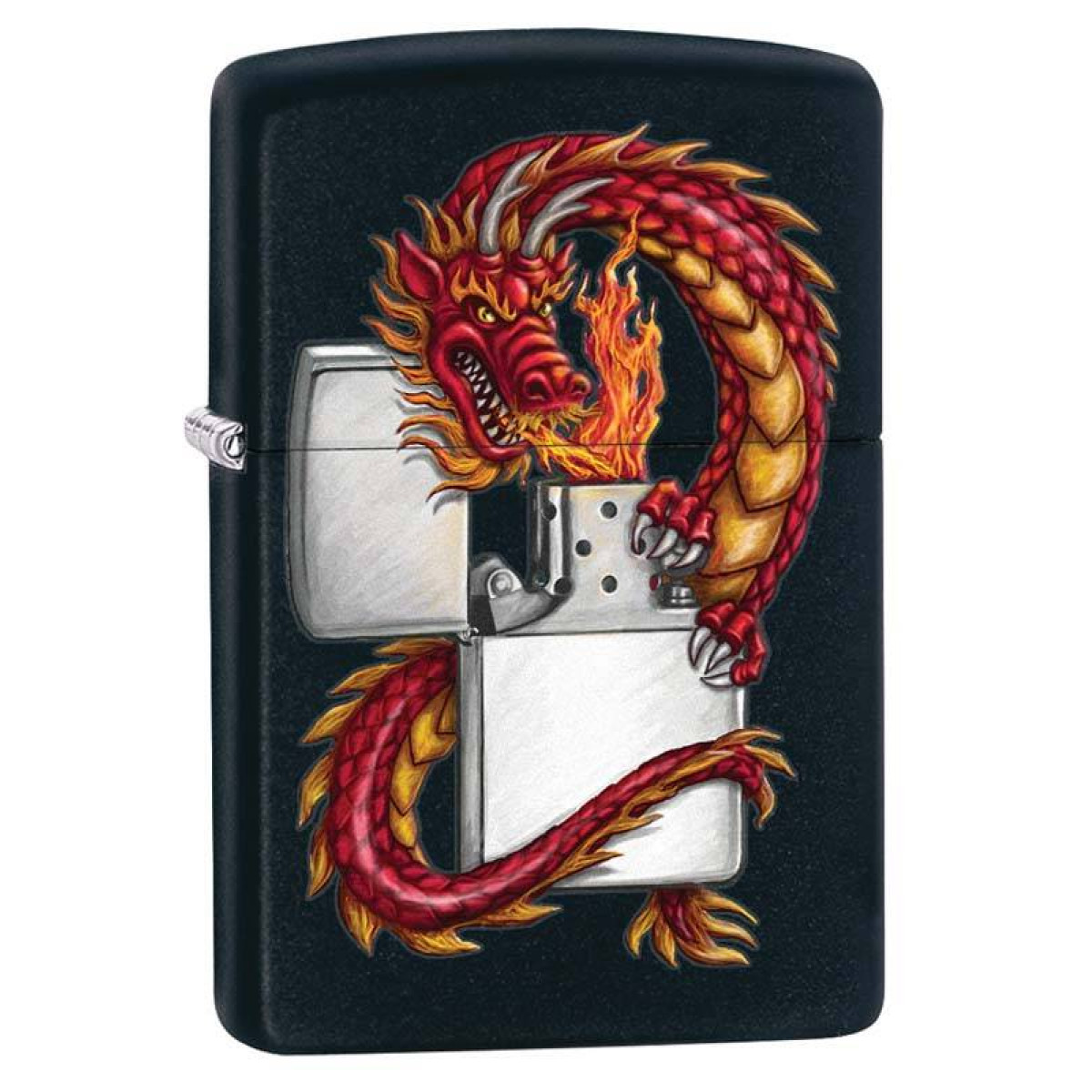Зажигалка ZIPPO Дракон Black Matte 1